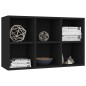 vidaXL Bücherregal/Sideboard Schwarz 66x30x97,8 cm Holzwerkstoff vidaXL Bücherregal/Sideboard Schwarz 66x30x97,8 cm Holzwerkstoff