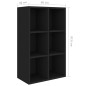 vidaXL Bücherregal/Sideboard Schwarz 66x30x97,8 cm Holzwerkstoff vidaXL Bücherregal/Sideboard Schwarz 66x30x97,8 cm Holzwerkstoff