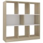 vidaXL Bücherregal Weiß und Sonoma-Eiche 97,5x29,5x100cm Holzwerkstoff vidaXL Bücherregal Weiß und Sonoma-Eiche 97,5x29,5x100cm Holzwerkstoff