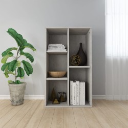 vidaXL Bücherregal/Sideboard Betongrau 50x25x80 cm Holzwerkstoff