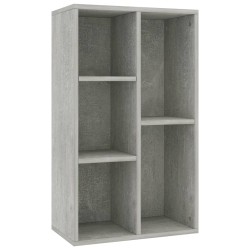 vidaXL Bücherregal/Sideboard Betongrau 50x25x80 cm Holzwerkstoff
