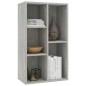 vidaXL Bücherregal/Sideboard Betongrau 50x25x80 cm Holzwerkstoff vidaXL Bücherregal/Sideboard Betongrau 50x25x80 cm Holzwerkstoff