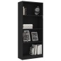 vidaXL Bücherregal 4 Fächer Schwarz 60x24x142 cm Holzwerkstoff vidaXL Bücherregal 4 Fächer Schwarz 60x24x142 cm Holzwerkstoff