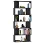 vidaXL Bücherregal/Raumteiler Schwarz 80x24x192 cm Holzwerkstoff vidaXL Bücherregal/Raumteiler Schwarz 80x24x192 cm Holzwerkstoff