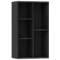 vidaXL Bücherregal/Sideboard Schwarz 50x25x80 cm Holzwerkstoff vidaXL Bücherregal/Sideboard Schwarz 50x25x80 cm Holzwerkstoff