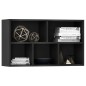 vidaXL Bücherregal/Sideboard Schwarz 50x25x80 cm Holzwerkstoff vidaXL Bücherregal/Sideboard Schwarz 50x25x80 cm Holzwerkstoff