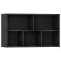 vidaXL Bücherregal/Sideboard Schwarz 50x25x80 cm Holzwerkstoff vidaXL Bücherregal/Sideboard Schwarz 50x25x80 cm Holzwerkstoff