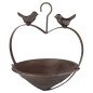 HI Vogelfutterspender Herzform 22 cm Braun HI Vogelfutterspender Herzform 22 cm Braun
