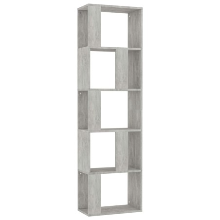 vidaXL Bücherregal/Raumteiler Betongrau 45x24x159 cm Holzwerkstoff