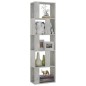 vidaXL Bücherregal/Raumteiler Betongrau 45x24x159 cm Holzwerkstoff vidaXL Bücherregal/Raumteiler Betongrau 45x24x159 cm Holzwerkstoff
