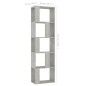 vidaXL Bücherregal/Raumteiler Betongrau 45x24x159 cm Holzwerkstoff vidaXL Bücherregal/Raumteiler Betongrau 45x24x159 cm Holzwerkstoff
