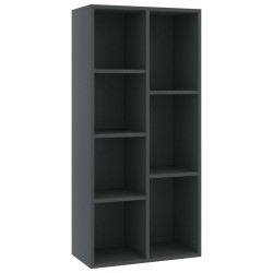 vidaXL Bücherregal Grau 50x25x106 cm Holzwerkstoff