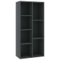 vidaXL Bücherregal Grau 50x25x106 cm Holzwerkstoff vidaXL Bücherregal Grau 50x25x106 cm Holzwerkstoff