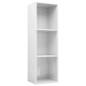 vidaXL Bücherregal/TV-Schrank Hochglanz-Weiß 36x30x114cm Holzwerkstoff vidaXL Bücherregal/TV-Schrank Hochglanz-Weiß 36x30x114cm Holzwerkstoff