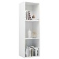 vidaXL Bücherregal/TV-Schrank Hochglanz-Weiß 36x30x114cm Holzwerkstoff vidaXL Bücherregal/TV-Schrank Hochglanz-Weiß 36x30x114cm Holzwerkstoff
