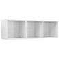 vidaXL Bücherregal/TV-Schrank Hochglanz-Weiß 36x30x114cm Holzwerkstoff vidaXL Bücherregal/TV-Schrank Hochglanz-Weiß 36x30x114cm Holzwerkstoff