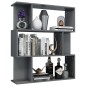 vidaXL Bücherregal/Raumteiler Hochglanz-Grau 80x24x96 cm Holzwerkstoff vidaXL Bücherregal/Raumteiler Hochglanz-Grau 80x24x96 cm Holzwerkstoff