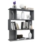 vidaXL Bücherregal/Raumteiler Hochglanz-Grau 80x24x96 cm Holzwerkstoff vidaXL Bücherregal/Raumteiler Hochglanz-Grau 80x24x96 cm Holzwerkstoff