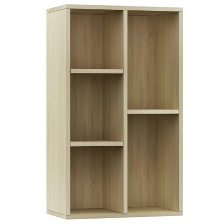 vidaXL Bücherregal/Sideboard Sonoma Eiche 50x25x80 cm Holzwerkstoff