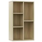 vidaXL Bücherregal/Sideboard Sonoma Eiche 50x25x80 cm Holzwerkstoff vidaXL Bücherregal/Sideboard Sonoma Eiche 50x25x80 cm Holzwerkstoff