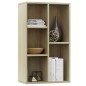 vidaXL Bücherregal/Sideboard Sonoma Eiche 50x25x80 cm Holzwerkstoff vidaXL Bücherregal/Sideboard Sonoma Eiche 50x25x80 cm Holzwerkstoff