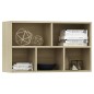 vidaXL Bücherregal/Sideboard Sonoma Eiche 50x25x80 cm Holzwerkstoff vidaXL Bücherregal/Sideboard Sonoma Eiche 50x25x80 cm Holzwerkstoff