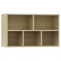 vidaXL Bücherregal/Sideboard Sonoma Eiche 50x25x80 cm Holzwerkstoff vidaXL Bücherregal/Sideboard Sonoma Eiche 50x25x80 cm Holzwerkstoff