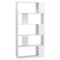 vidaXL Bücherregal/Raumteiler Hochglanz-Weiß 80x24x159 cm vidaXL Bücherregal/Raumteiler Hochglanz-Weiß 80x24x159 cm
