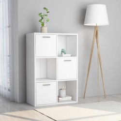 vidaXL Lagerschrank Weiß 60x29,5x90 cm Holzwerkstoff