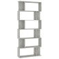 vidaXL Bücherregal/Raumteiler Betongrau 80x24x192 cm Holzwerkstoff vidaXL Bücherregal/Raumteiler Betongrau 80x24x192 cm Holzwerkstoff
