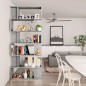 vidaXL Bücherregal/Raumteiler Betongrau 80x24x192 cm Holzwerkstoff vidaXL Bücherregal/Raumteiler Betongrau 80x24x192 cm Holzwerkstoff