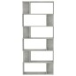 vidaXL Bücherregal/Raumteiler Betongrau 80x24x192 cm Holzwerkstoff vidaXL Bücherregal/Raumteiler Betongrau 80x24x192 cm Holzwerkstoff