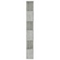 vidaXL Bücherregal/Raumteiler Betongrau 80x24x192 cm Holzwerkstoff vidaXL Bücherregal/Raumteiler Betongrau 80x24x192 cm Holzwerkstoff