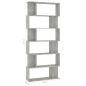 vidaXL Bücherregal/Raumteiler Betongrau 80x24x192 cm Holzwerkstoff vidaXL Bücherregal/Raumteiler Betongrau 80x24x192 cm Holzwerkstoff