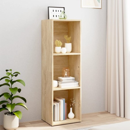 vidaXL Bücherregal/TV-Schrank Sonoma Eiche 36x30x114 cm Holzwerkstoff