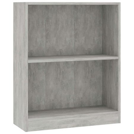 vidaXL Bücherregal Betongrau 60x24x74,5 cm Holzwerkstoff