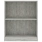 vidaXL Bücherregal Betongrau 60x24x74,5 cm Holzwerkstoff vidaXL Bücherregal Betongrau 60x24x74,5 cm Holzwerkstoff