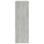 vidaXL Bücherregal Betongrau 60x24x74,5 cm Holzwerkstoff vidaXL Bücherregal Betongrau 60x24x74,5 cm Holzwerkstoff