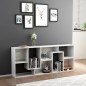vidaXL Bücherregal Hochglanz-Weiß 67x24x161 cm Holzwerkstoff vidaXL Bücherregal Hochglanz-Weiß 67x24x161 cm Holzwerkstoff