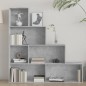 vidaXL Bücherregal/Raumteiler Betongrau 155x24x160 cm Holzwerkstoff vidaXL Bücherregal/Raumteiler Betongrau 155x24x160 cm Holzwerkstoff