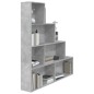 vidaXL Bücherregal/Raumteiler Betongrau 155x24x160 cm Holzwerkstoff vidaXL Bücherregal/Raumteiler Betongrau 155x24x160 cm Holzwerkstoff