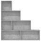 vidaXL Bücherregal/Raumteiler Betongrau 155x24x160 cm Holzwerkstoff vidaXL Bücherregal/Raumteiler Betongrau 155x24x160 cm Holzwerkstoff