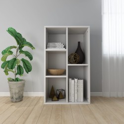 vidaXL Bücherregal/Sideboard Weiß 50x25x80 cm Holzwerkstoff