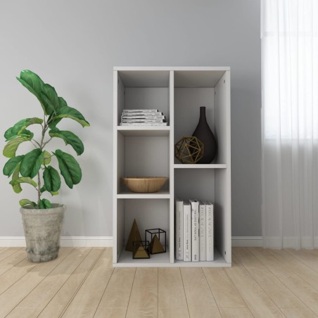vidaXL Bücherregal/Sideboard Weiß 50x25x80 cm Holzwerkstoff