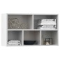 vidaXL Bücherregal/Sideboard Weiß 50x25x80 cm Holzwerkstoff vidaXL Bücherregal/Sideboard Weiß 50x25x80 cm Holzwerkstoff