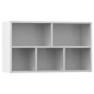 vidaXL Bücherregal/Sideboard Weiß 50x25x80 cm Holzwerkstoff vidaXL Bücherregal/Sideboard Weiß 50x25x80 cm Holzwerkstoff