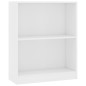 vidaXL Bücherregal Weiß 60x24x76 cm Holzwerkstoff vidaXL Bücherregal Weiß 60x24x76 cm Holzwerkstoff