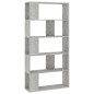 vidaXL Bücherregal/Raumteiler Betongrau 80x24x159 cm Holzwerkstoff vidaXL Bücherregal/Raumteiler Betongrau 80x24x159 cm Holzwerkstoff