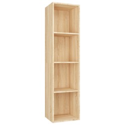vidaXL Bücherregal/TV-Schrank Sonoma-Eiche 36x30x143 cm Holzwerkstoff