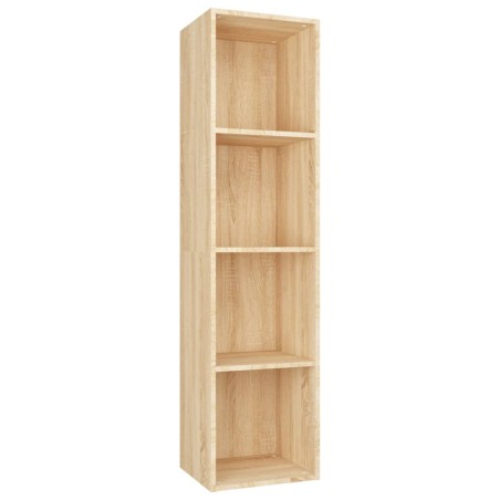 vidaXL Bücherregal/TV-Schrank Sonoma-Eiche 36x30x143 cm Holzwerkstoff